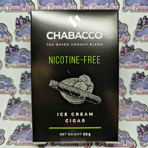 Смесь для кальяна Chabacco Nicotine free - Мороженное с сигарой - 50гр. купить