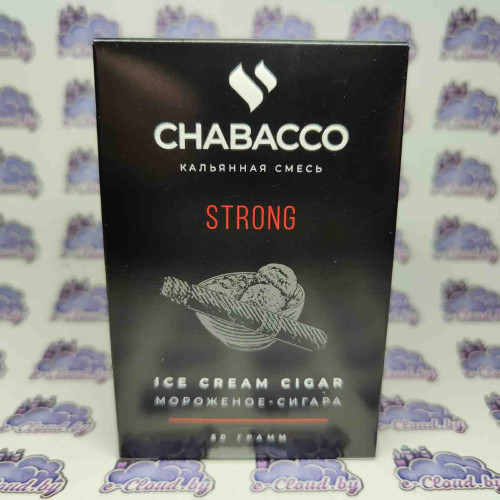Смесь для кальяна Chabacco Strong - Мороженное сигара - 50гр. купить в Минске