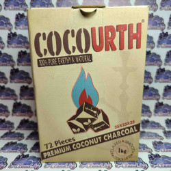Уголь кокосовый для кальяна CocoUrth 25/25мм. - 1000гр.