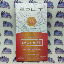 Смесь для кальяна Split - Lady Bird - Мусс из клубники и земляники - 50гр.