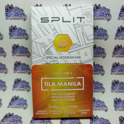 Смесь для кальяна Split - Tila Manila - Манго с папайи - 50гр. купить в Минске