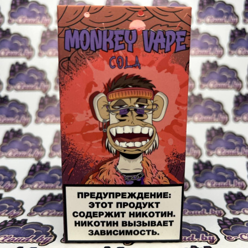 Одноразовый парогенератор Monkey Vape 4000 USB - Кола - 20мг/мл. Strong купить в Минске