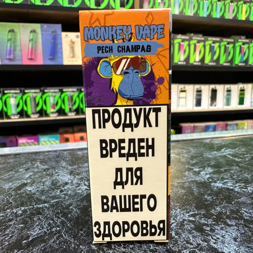 Monkey Vape Salt - 1 - Pech Champаg - Лимонадный персик 30мл. - 20мг/мл. купить в Минске