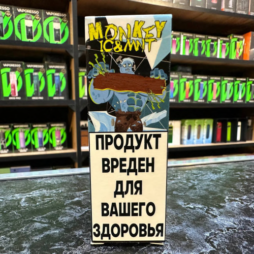 Monkey Vape Ice&Mnt Salt - 3 - Баблгам виноград кактус 25мл. - 20мг/мл. купить в Минске