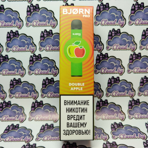 Одноразовый парогенератор Bjorn Pro 1500 - Двойное яблоко - 18мг/мл. купить в Минске