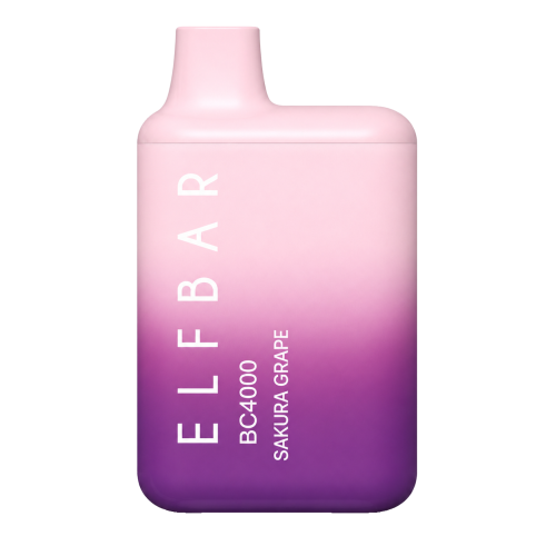 Одноразовый парогенератор Elf Bar BC4000 - Сакура Виноград - 20мг/мл. Одноразовый парогенератор Elf Bar BC4000 - Сакура Виноград - 20мг/мл.