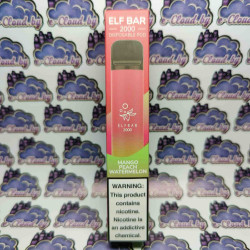 Одноразовый парогенератор Elf Bar 2000 (Оригинал) - Манго, персик, арбуз - 50мг/мл.