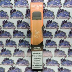 Одноразовый парогенератор Elf Bar 2000 (Оригинал) - Кофе, табак - 50мг/мл.