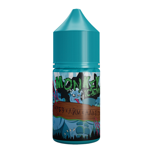 Солевая жидкость Monkey Vape Ice&Mnt Salt №1 — Арбуз, лайм и алоэ вера, 25 мл, 20 мг/мл Солевая жидкость Monkey Vape Ice&Mnt Salt №1 — Арбуз, лайм и алоэ вера, 25 мл, 20 мг/мл