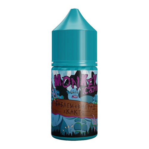 Monkey Vape Ice&Mnt Salt - 3 - Баблгам виноград кактус 25мл. - 20мг/мл. купить в Минске