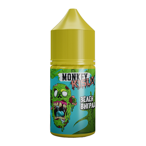 Солевая жидкость Monkey Vape Kislo Salt №12 — Кислый зелёный виноград, 25 мл, 20 мг/мл Солевая жидкость Monkey Vape Kislo Salt №12 — Кислый зелёный виноград, 25 мл, 20 мг/мл
