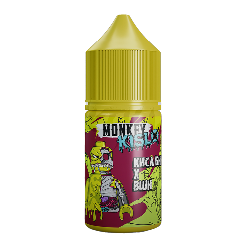 Monkey Vape Kislo Salt - 7 - Кислый зеленый Банан с Вишней 25мл. - 20мг/мл. купить в Минске