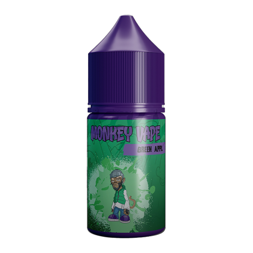 Солевая жидкость Monkey Vape Salt №12 — Зелёное яблоко, 30 мл, 20 мг/мл Солевая жидкость Monkey Vape Salt №12 — Зелёное яблоко, 30 мл, 20 мг/мл
