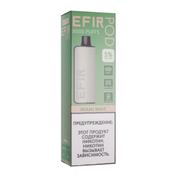 Одноразовый парогенератор Efir Pod 8000 (Miami) - Miami mint - 20мг/мл. Strong