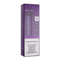 Одноразовый парогенератор Efir Pod 8000 (Wild) - Grape Berry - 20мг/мл. Strong Одноразовый парогенератор Efir Pod 8000 (Wild) - Grape Berry - 20мг/мл. Strong