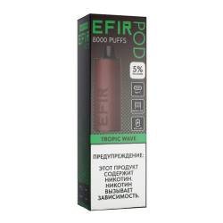 Одноразовый парогенератор Efir Pod 8000 (Tropic) - Kiwi Watermelon - 20мг/мл. Strong Одноразовый парогенератор Efir Pod 8000 (Tropic) - Kiwi Watermelon - 20мг/мл. Strong