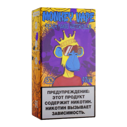 Одноразовый парогенератор Monkey Vape 4000 USB - Персик, манго, арбуз - 20мг/мл. Strong