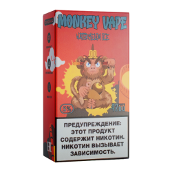 Одноразовый парогенератор Monkey Vape 4000 USB - Арбуз, лед - 20мг/мл. Strong