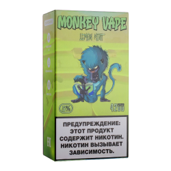 Одноразовый парогенератор Monkey Vape 4000 USB - Лимон, мята - 20мг/мл. Strong