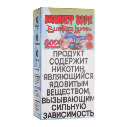 Одноразовый парогенератор Monkey Vape 8000 USB - Лимонад из голубой малины - 20мг/мл.
