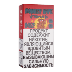 Одноразовый парогенератор Monkey Vape 8000 USB - Арбуз, лед - 20мг/мл.