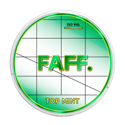 Жевательная смесь Faff - Топовая мята - 11мг/г. Strong (аналог крепости 150 мг/г)